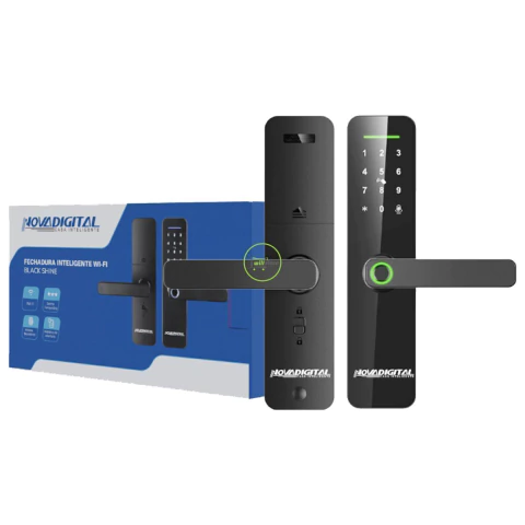 Fechadura Inteligente WI-FI Black Shine Novadigital Tuya - comprar online