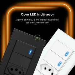 Interruptor Zigbee 2 Botões Físicos E Tomada 20A Nova Digital Tuya Alexa Google - comprar online