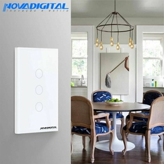 Interruptor Touch Zigbee 4x4 de 4 Botões Mesh - Will Store 