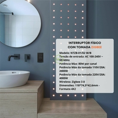 Interruptor Zigbee 2 Botões Físicos E Tomada 20A Nova Digital Tuya Alexa Google - loja online