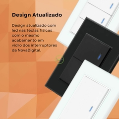 Interruptor Zigbee 4x2 1 Botão Físico Nova Digital Tuya Alexa E Google