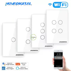 Interruptor Touch Wi-Fi 03 Botões LITE-S Novadigital Tuya na internet