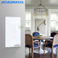 Interruptor Touch Wi-Fi 03 Botões LITE-S Novadigital Tuya - Will Store 