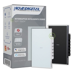 Interruptor Zigbee 4x2 1 Botão Quartzo Soft Touch Novadigital Tuya - comprar online
