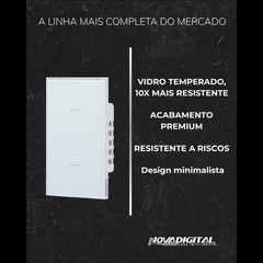 Interruptor Zigbee 4x2 2 Botões Quartzo Soft Touch Novadigital Tuya - Will Store 