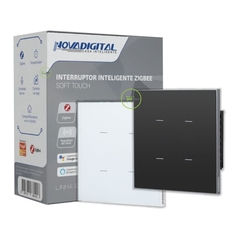 Interruptor Zigbee 4x4 4 Botões Quartzo Soft Touch Novadigital Tuya - comprar online