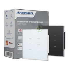 Interruptor Zigbee 4x4 6 Botões Quartzo Soft Touch Novadigital Tuya - (cópia) - comprar online