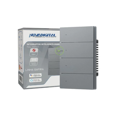 Interruptor Físico Zigbee Full Press Safira Novadigital 4 Botões - comprar online