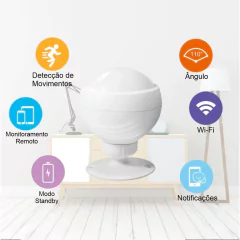Sensor de Movimento Wi-Fi Nova Digital - Tuya na internet