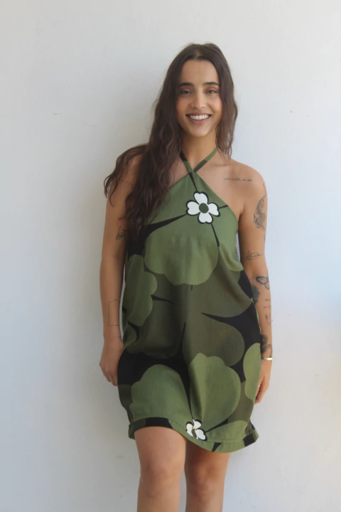 VESTIDO FRENTE ÚNICA FLOR BELA | FARM - comprar online