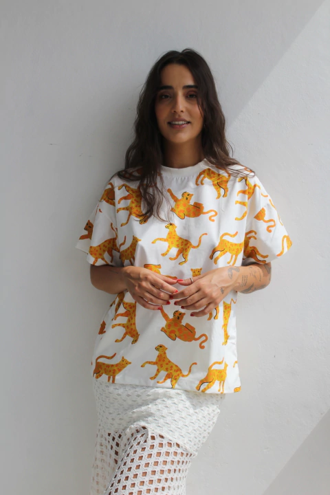 T-SHIRT LEOPARDO