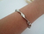 Pulseira bracelete torcido prata