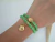 Kit de Pulseiras Conchas Cristal Verde