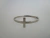 Bracelete Cruz fina prata