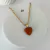 Colar Coração Verde e Marrom - Acessórios com personalidade - Loja Joinha Bijoux