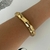 Pulseira Bracelete Orgânico Dourado na internet