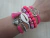 Kit Pulseiras Búzio Concha Mar Rosa Boho - comprar online