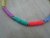 Colar choker borrachinha colorida na internet