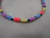 Colar choker borrachinha olho grego colorida - comprar online
