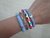 Conjunto de pulseiras Olho grego Azul