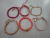 Kit de pulseiras concha laranja boho na internet