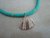 Colar choker borracinha concha natural verde água - comprar online