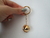 Chaveiro Globo Terrestre Dourado