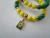 Pulseira bolinhas Bandeira Do Brasil ouro - comprar online