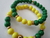 Pulseira bolinhas Bandeira Do Brasil ouro na internet