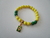 Imagem do Pulseira bolinhas Bandeira Do Brasil ouro