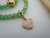 Conjunto de Pulseiras Coração Cristal Verde - comprar online