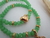 Conjunto de Pulseiras Coração Cristal Verde - loja online