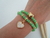 Conjunto de Pulseiras Coração Cristal Verde - comprar online