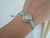 Pulseira macrame Hamsá/Mão de Fátima verde água - comprar online