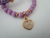 Conjunto de Pulseiras Coração Lilás - loja online