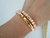 Conjunto de Pulseiras Cristal Nude na internet