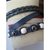 Kit de pulseiras em couro azul - comprar online
