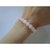 Pulseira pedra quartzo rosa 8 mm