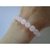 Pulseira pedra quartzo rosa 8 mm - comprar online