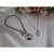 Conjunto colar coração lilás + colar lacre de latinha lilás