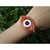 Pulseira corrente olho grego laranja