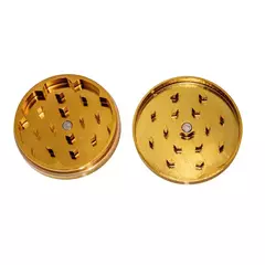 LION GRINDER ALUMINIO RALLADO 2P - Ganesh Grow Shop