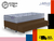 Conjunto Sommier Marinero Chenille y Colchón Resortes Inducol 100x200