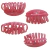 Broche para pelo tubular brillante grande de color rosa para mujer, ideal para sujetar el cabello.