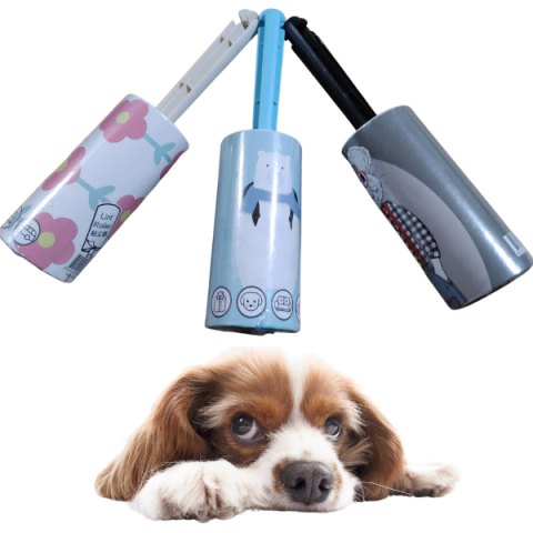 Cepillo Rodillo Saca Pelusa Láminas Autoadhesivas Mascotas