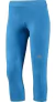 Calza adidas para mujer, modelo Techfit 3/4, en color azul, adecuada para running y gimnasio.