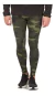 Calzas largas para hombre ADIDAS Alphaskim Camo Tight en diseño de camuflaje verde