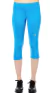 Calza adidas mujer Techfit 3/4 en color azul, diseñada para running y gimnasio.