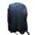 Mochila escolar Pratys negra con cartuchera de lentejuelas brillantes para niñas, vista posterior.