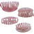 Broche para pelo tubular brillante grande en tonos rosa, ideal para mujeres. Diseño elegante y funcional para sujetar el cabello.